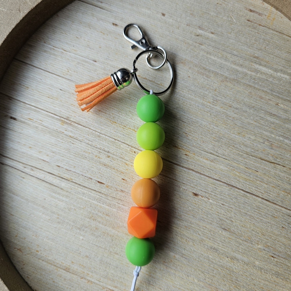 Colorful Beaded Keychain for Kids